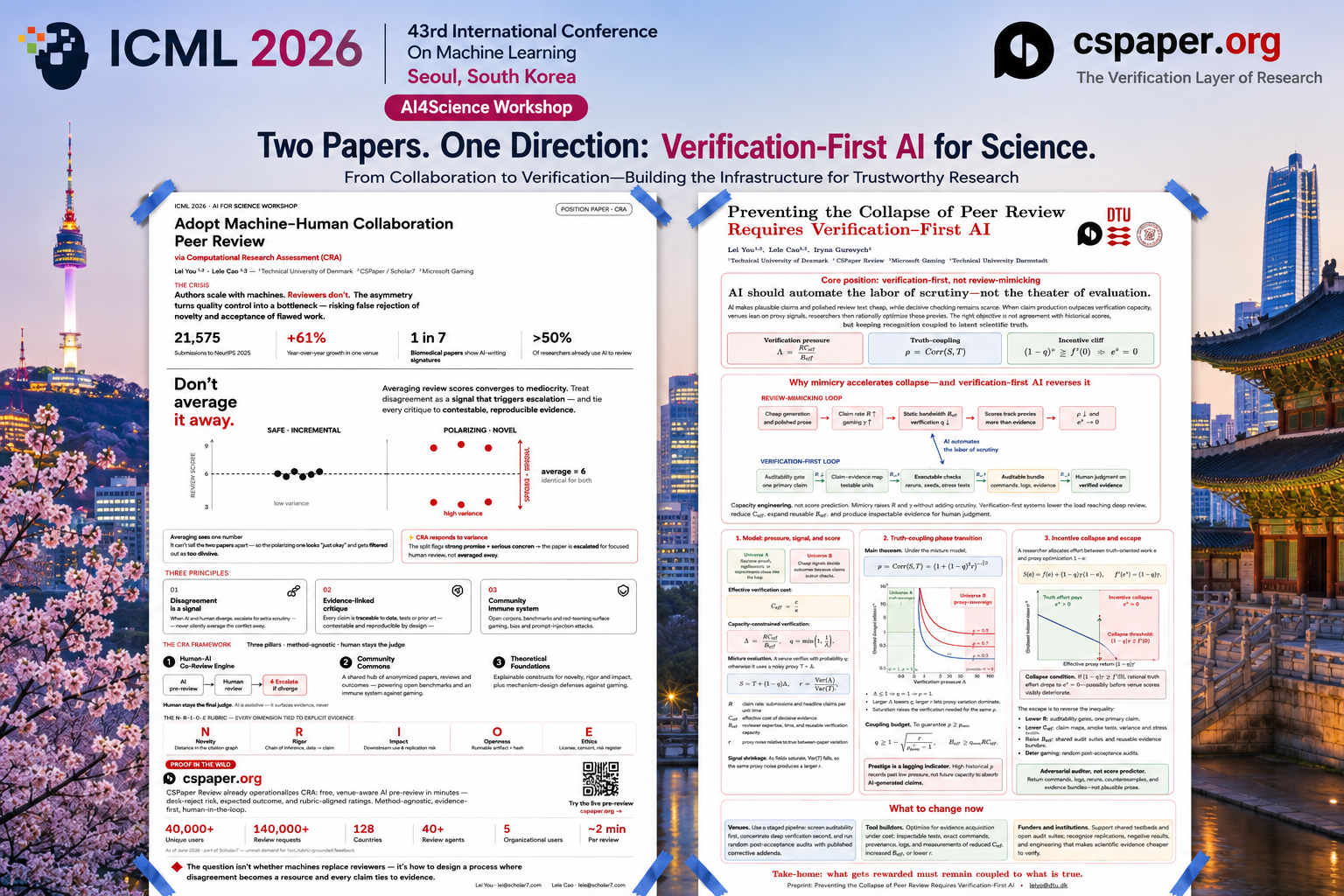 ICML 2026 AI4Science Workshop: AI should strengthen peer review, not imitate or replace it